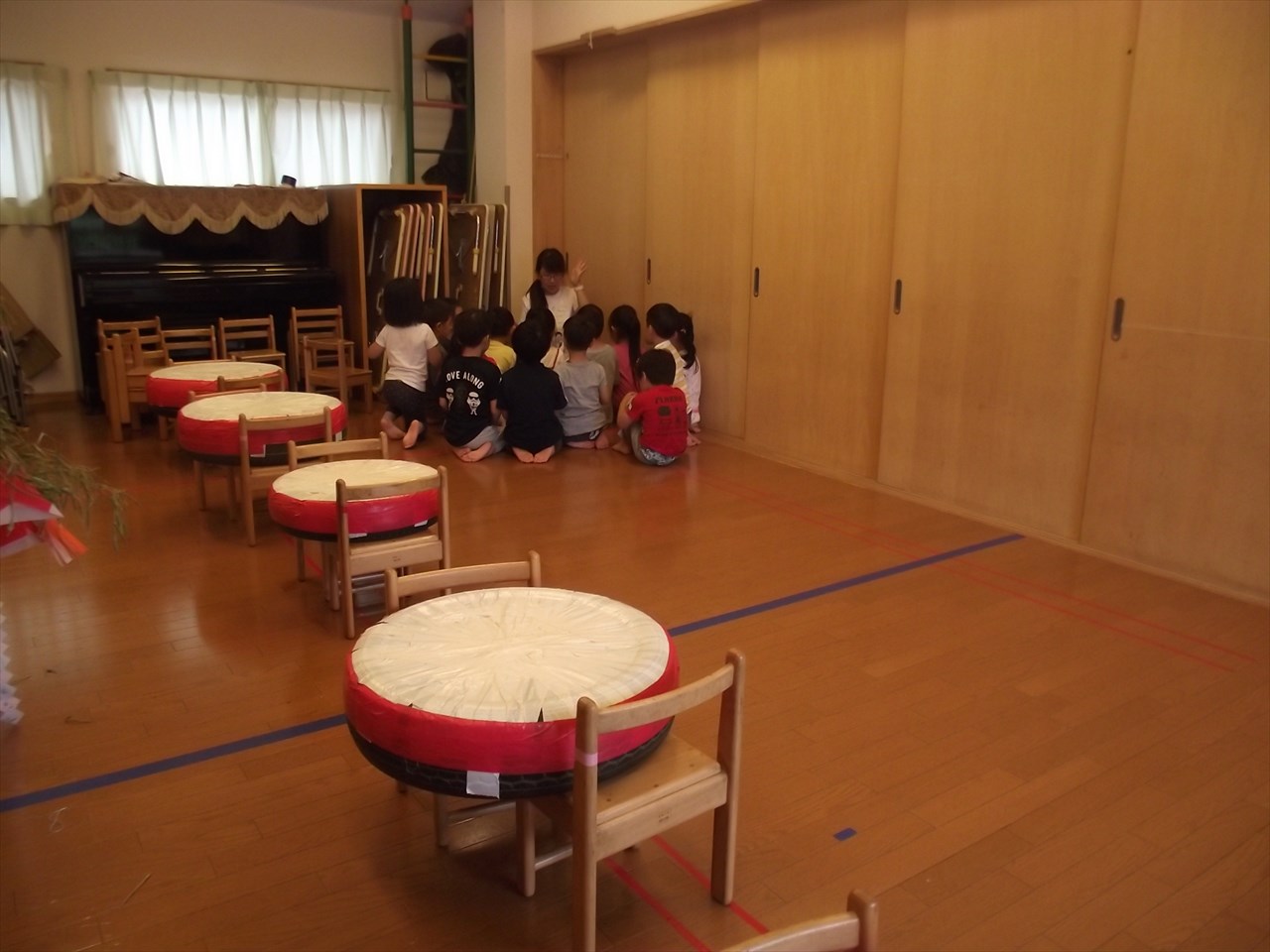 ぶどう組太鼓に挑戦！