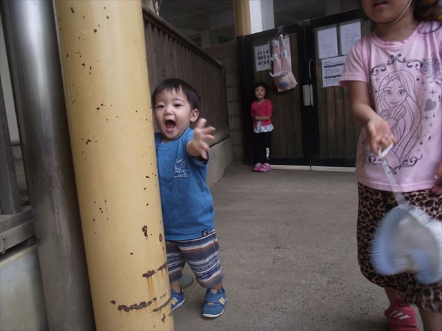 ゆず組　園庭デビュー